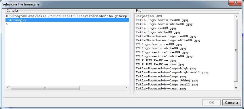 modificare È possibile inserire dei loghi all interno del template, per poterlo fare occorre