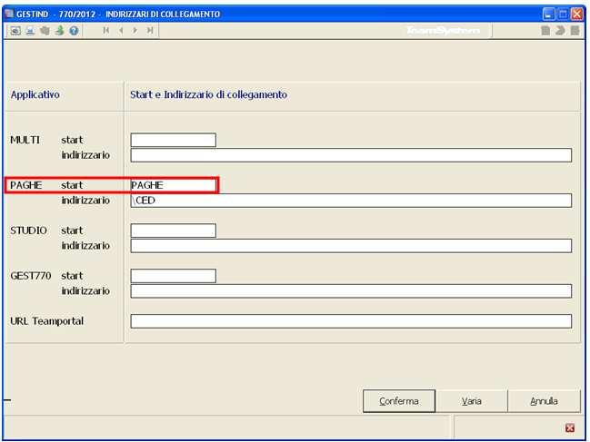 Gestione tabelle GESTIND Gestione indirizzari Nella tabella Gestione indirizzari (GESTIND) è stata inserita la possibilità di indicare, in luogo dell archivio