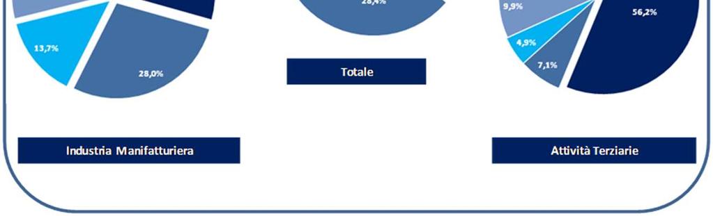 osserva un incidenza ancora relativamente contenuta (seppur in lieve aumento rispetto al 2011) dei licenziamenti sul totale delle cessazioni dei rapporti