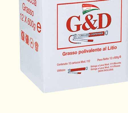 113 CARTUCCIA GRASSO Capac. 550g Diam. est.