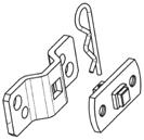 Staffe Brackets Tubular motors CDE-R - CDE 45 con manovra di soccorso / with manual override 2204115