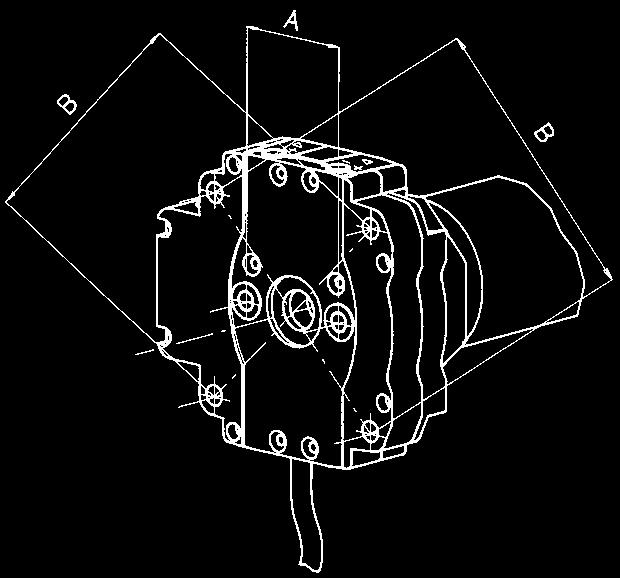 Tubular motors 2204152 2204200 Staffe Brackets CDE-R - CDE 45 con manovra di soccorso / with manual override Staffa regolabile verticalmente con perno rotondo a due posizioni Adjustable bracket with