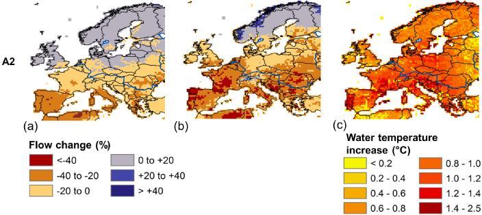 I flussi fluviali e la temperatura dell acqua in Europa