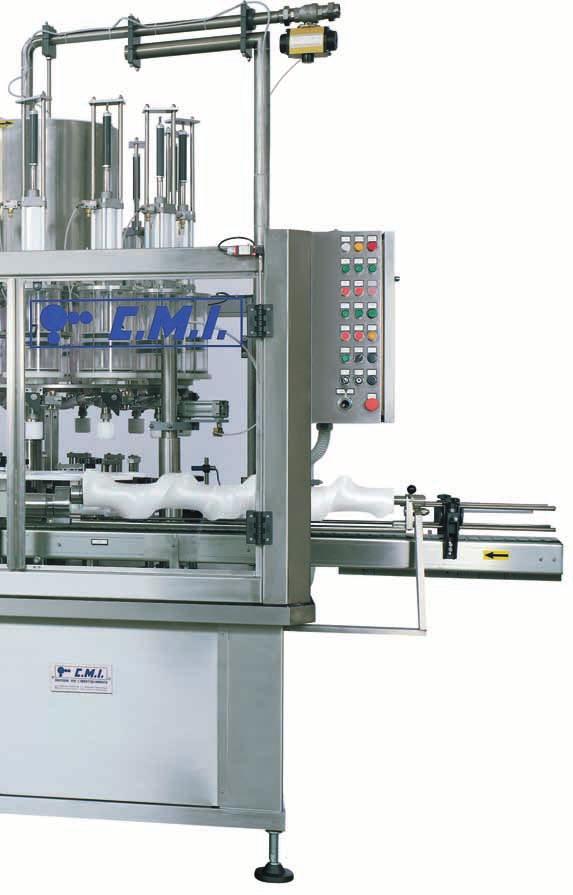 Modelli Models Teste riempimento Filling Heads Dosaggi Dosing range Produzione l/h Dimensioni / Overall Dimensions Capacity l/h A B C H RPI 10/2 2 I RPI 12/2