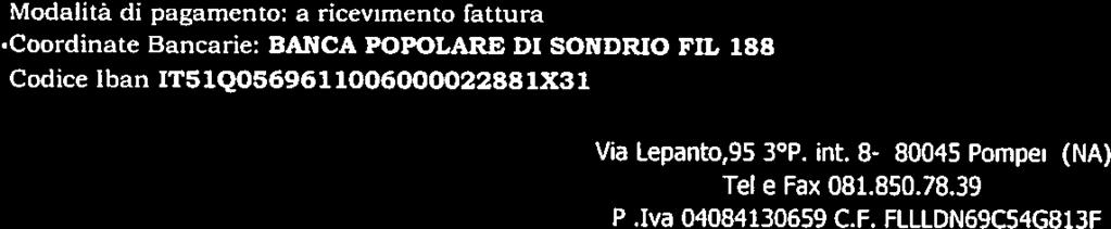 01.03.2015 al 31.03.2015) Prestazione professionale 450,00 (Compenso relativo allatlimiò espletata quale membro del Nucleo di controllo di gestione dal 0 1.4.2015 al 30.