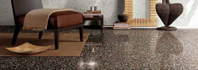 Piastrella per pavimenti Gres porcellanato smaltato rettificato lucidoto - Terrazzo 752 2776 1197 x 597 x 10 mm 752 2818 597 x 597 x 10 mm 752 2836 597 x 297 x 10 mm chiaro 752 2777 1197 x 597 x 10