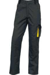 sacco custodia, peso kg.1,5 KSE160 - Confez. 1.00* - pantaloni linea "d-mach" colore grigio/giallo CE EN340 composizione 65% poliestere e 35% cotone g.245 mq.