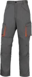 10.00 pantaloni linea "d-mach paw" colore grigio/giallo CE EN340 composizione 65% poliestere e 35% cotone, g.245 mq.,fodera in flanella, elastico in vita, chiusura con zip sotto la pattina.