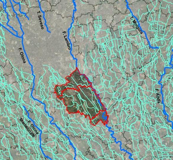 R E T I C O L O I D R I C O Il contesto territoriale del progetto VOLARE è caratterizzato dalla presenza di importanti corsi d acqua naturali principali che attraversano trasversalmente il territorio