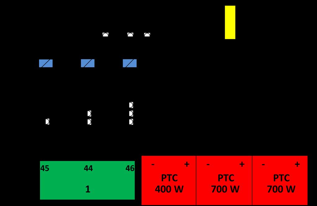 Schema elettrico riscaldatori supplementari PTC