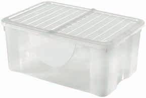 BOX PORTATUTTO 45lt CON COPERCHIO PIEGHEVOLE - Misure 57,3x39x