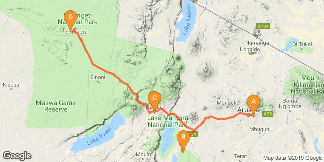 P a g i n a 3 Safari Di Gruppo 02 Ago - 08 Ago 2019 Arusha - Tarangire National Park - Karatu - Central Serengeti 8 Giorni /