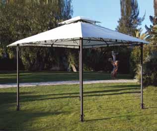 GAZEBO OVAR Gazebo a vela con struttura in acciaio.