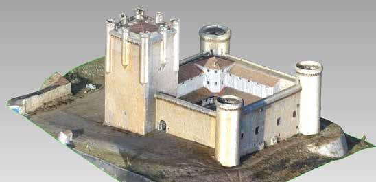 Modello testurizzato del Castello di Torrelobatón, Valladolid, Spagna, uno dei casi studio in elaborazione nell ambito del progetto INCEPTION Textured model of the Castle of Torrelobatón in