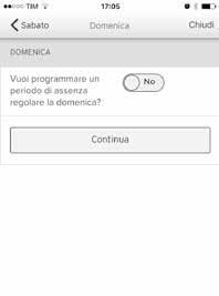 programmare un periodo di assenza