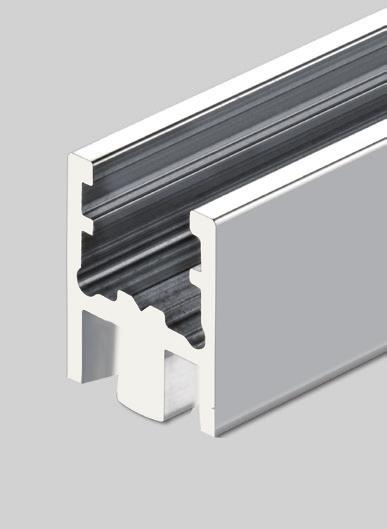 aufschiene - 9 xmec xmec 3 14 - Guida vetro scorrevole applicazione con profilo a terra.