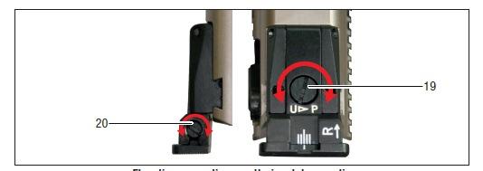 La versione Sport della Xesse è dotata di mirino integrato con tre differenti larghezze (3,2/3,6/4,0 mm).