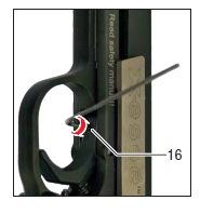 3.3.7.Grilletto (10) Il grilletto è predisposto con la taratura ottimale in fabbrica. In ogni caso, può essere regolata la precorsa e il collasso di retroscatto, sulle preferenze individuali.
