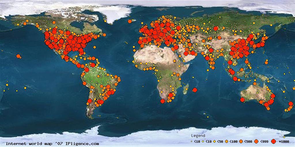 Diffusione di Internet nel mondo Protocollo http HTTP (HyperText Transfer Protocol, protocollo di trasferimento degli ipertesti) è alla base del World Wide Web che è oggi il sistema più diffuso di