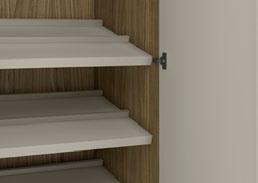 50" Finitura, Finish Brown Ripiano inclinato, Inclined shelf Sp 4 cm, Th 1.57 P 39.