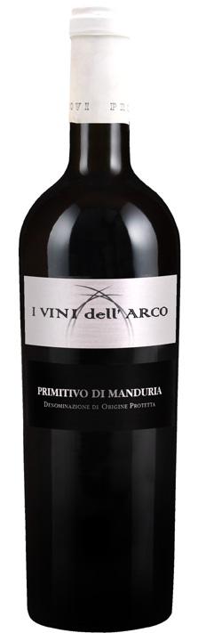 Vini Rossi RED WINE Primitivo di Manduria Dop Vini dell Arco Produttori di Manduria (TA) - Puglia Uve: Primitivo Colore rosso rubino con riflessi viola.