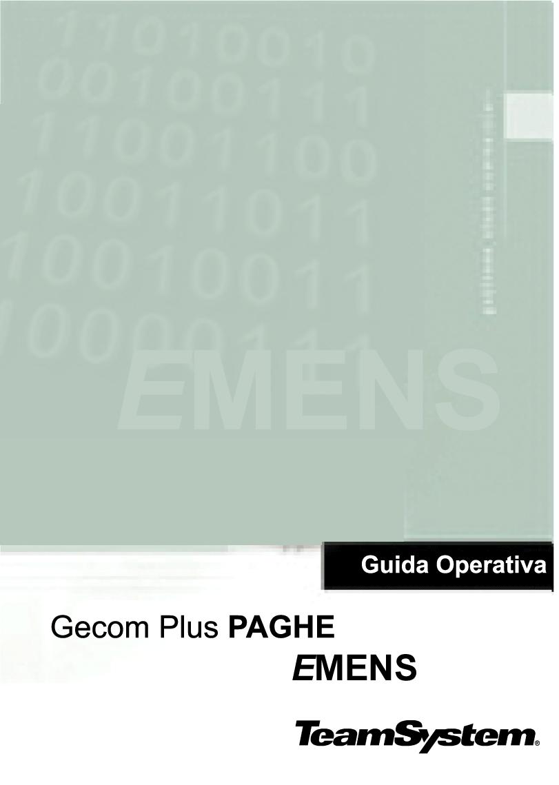 RELEASE Versione 2012.2.0 Applicativo: GECOM EMENS Oggetto: Aggiornamento procedura Versione: 2012.2.0 (Versione completa) Data di rilascio: 06.12.2012 COMPATIBILITA GECOM PAGHE 2012.2.0 GECOM F24 2012.