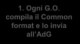 AdG riceve i Common format e li invia alla Commissione