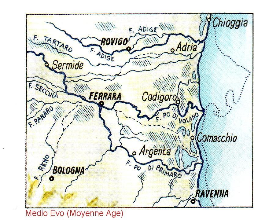 Il Po morto di Primaro era uno dei principali rami del Delta del Po.