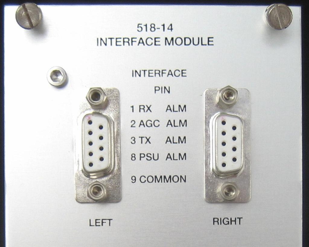 518-14 INTERFACE UNIT Funzione primaria del modulo di interfaccia 518-14 è di portare verso l'esterno le segnalazioni di allarme tramite contatti di relè provenienti dalle singole unità