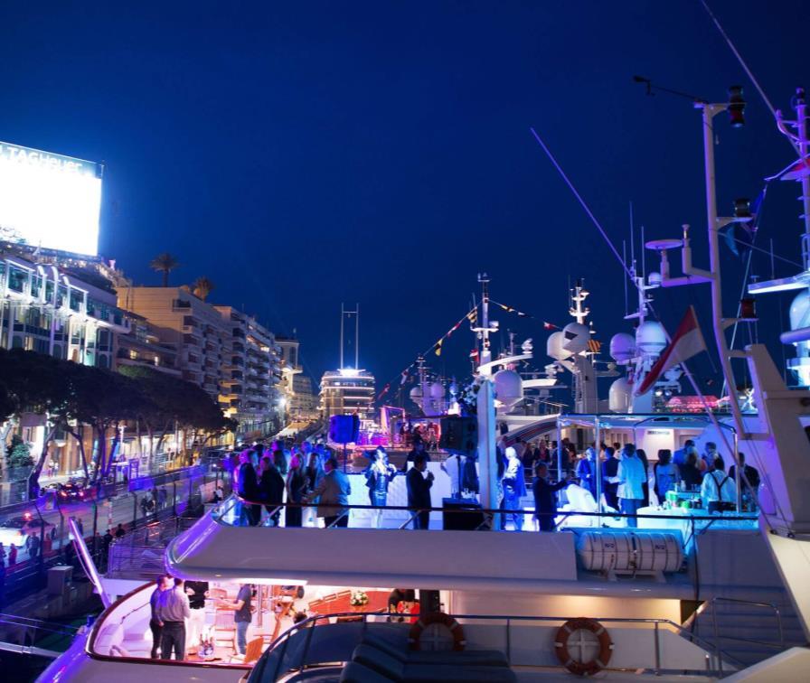 Serata privata a bordo di uno yacht di lusso Monaco è famosa anche per la