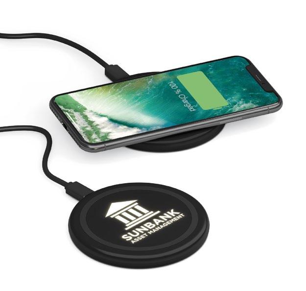 Energia portatile logo luminoso MOON CHARGER IL NOSTRO NUOVO CARICABATTERIA LUMINOSO DA SCRIVANIA A INDUZIONE: Questa versione luminosa del nostro caricabatteria AIR SLIM ti piacerà per le sue