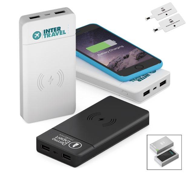 Energia portatile Adattatori in opzione Ricarica wireless POWERBANK A INDUZIONE È NATA LA BATTERIA POLIVALENTE DI DOMANI!