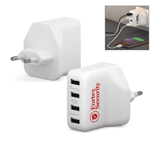 Energia portatile ricarica intelligente MULTIPRESA USB INTELLIGENTE XL Da oggi potrai ricaricare più dispositivi grazie alla multipresa USB Ricarica fino a 4 dispositivi simultaneamente Compatibile