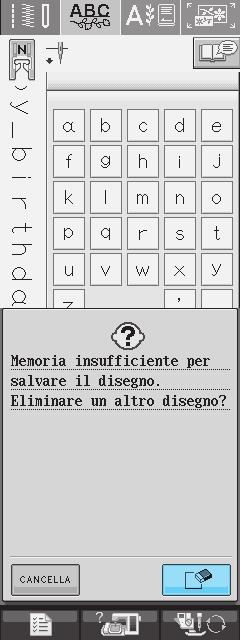 UTILIZZO DELLA FUNZIONE DI MEMORIA Slvtggio di disegni/punti nell memori dell mcchin È possiile slvre il disegni/punti utilizzti più frequentemente nell memori dell mcchin.