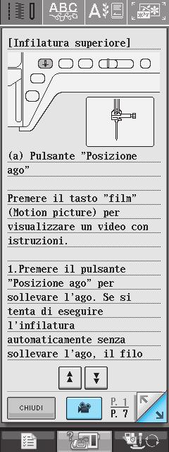 DISPLAY LCD Esempio:! Premere. Visulizzzione di informzioni sull infiltur superiore Premere.