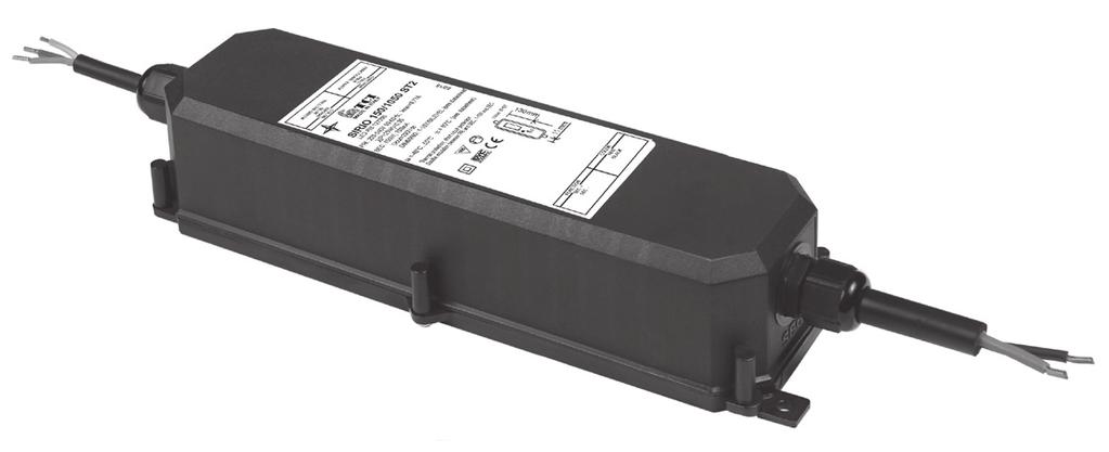 SIRIO 150/1050 ST2 IP67 direct current electronic drivers Alimentatori elettronici in corrente continua IP67 05 RIPPE FREE Rated Voltage Tensione ominale 220 2 V Frequency Frequenza 50/60 Hz AC