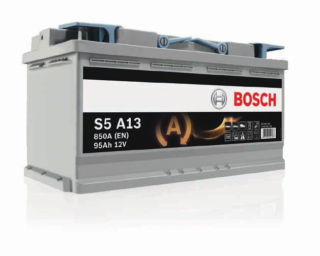 S5 A con tecnologia AGM e PowerFrame Gamma e dettagli prodotto Tipo di applicazione S5 A La batteria premium Bosch con tecnologia AGM fornisce energia sufficiente per frequenti avviamenti, supporta