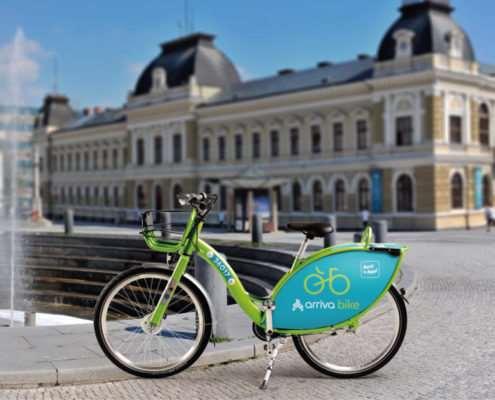 Mobilità sostenibile: Arriva Bike Nel giugno 2017 è stato introdotto a Nitra in Slovacchia da Arriva Group e Nextbike, un sistema di bike sharing Il