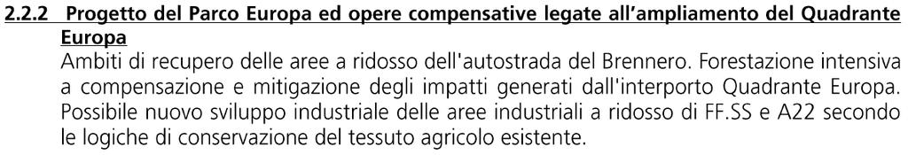 Il Quadrante Europa non deve espandersi oltre