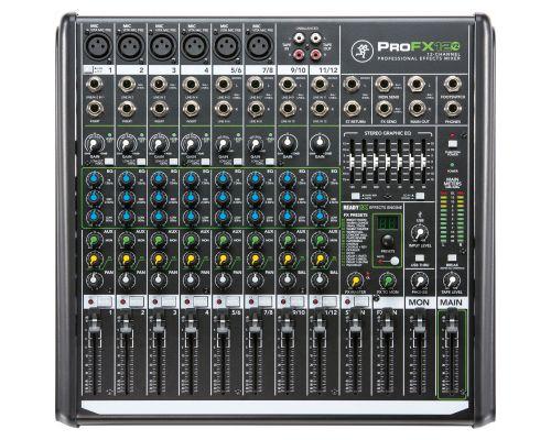 ProFX8v2 033518 192,56 ProFX12v2 Mixer professionale a 12 canali con 6 preamplificatori microfonici Mita VITA lass-a. Processore ReadyFX con 16 effetti di alta qualità.