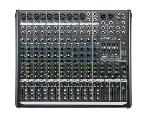 ProFX12v2 033723 227,27 ProFX16v2 Mixer professionale con 16 canali e quattro bus. 10 preamplificatori microfonici Mackie VITA lass-a. Processore ReadyFX con 16 effetti di alta qualità.