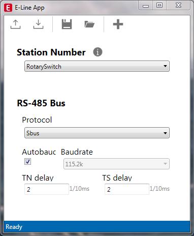 App E-Line per la configurazione del dispositivo I moduli RIO E-Line supportano la configurazione del dispositivo con un programma di applicazione Windows collegato tramite USB.