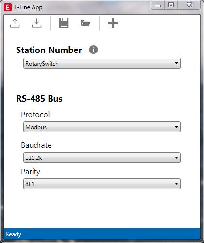 App E-Line per la configurazione del dispositivo