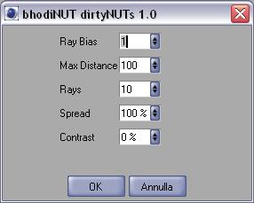 Facendo clic sul bottone Modifica apparirà una finestra con alcuni parametri. Analizziamoli. Ray Bias: Questo parametro ha il compito di controllare gli artefatti (disturbi in fase di rendering).