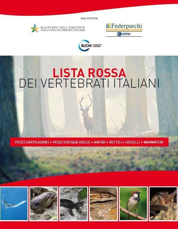 Lista Rossa IUCN dei Vertebrati italiani (Rondinini et al.