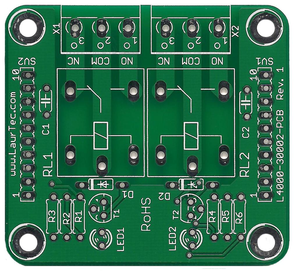 Per semplificare il montaggio, il PCB è realizzato con serigrafia dei componenti e relativo nome. Lo schema di montaggio è riportato in Figura 4.