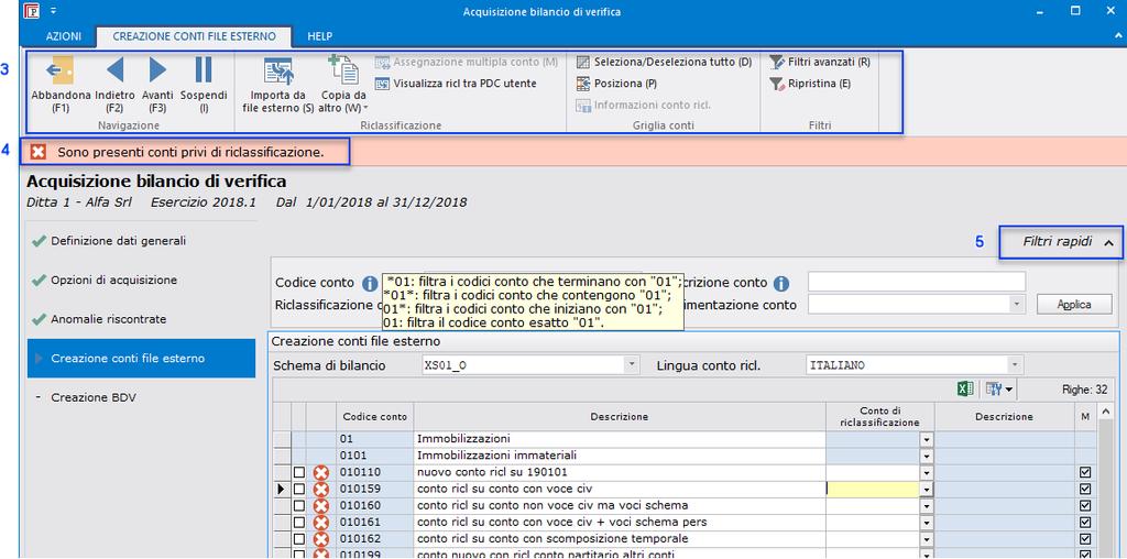 2018.7: Nuovo wizard "Acquisizione BDV" e "Derivazione BDV riclassificato": Revisione Grafica e Funzionale 3.