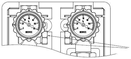 Utilizzo La valvola di bypass differenziale viene utilizzata per bilanciare la pressione dell'impianto di riscaldamento secondario. Il campo di regolazione è di 0-0,5 bar.