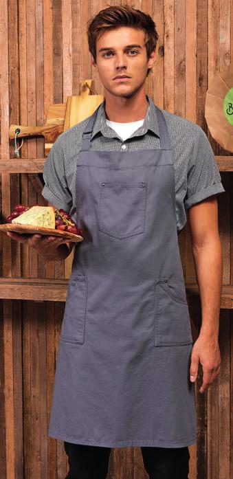 284 PR32 PR33 PR30 Cotton Chino Bib Apron 00% cotone.