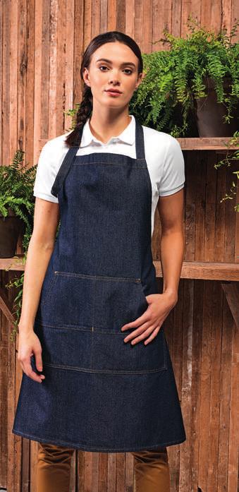 28 PR2 PR25 PR3 Jeans Stitch Denim Bib Apron 70% cotone 30% twill di poliestere.